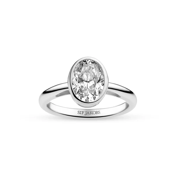 SJ S�lv Sardinien Ovale Grande Ring SJ-R2796-CZ