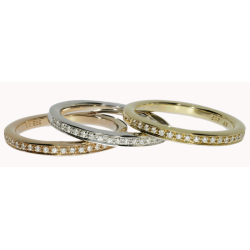 14Karat Hvidguld Ring m/0.10ct Brillanter 