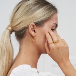 byBiehl Pebbles Forgyldt Ring 5-3802a-GP