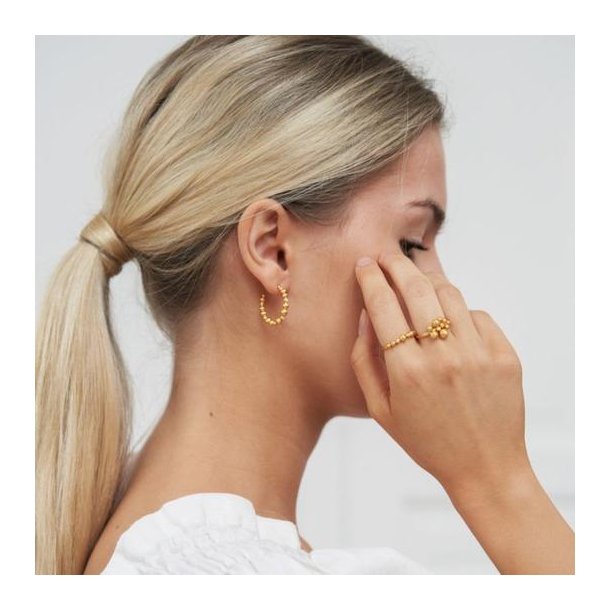 byBiehl Pebbles Forgyldt Ring 5-3802a-GP