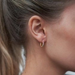 Forgyldte Sparkle Creoler 4-029pa-gp