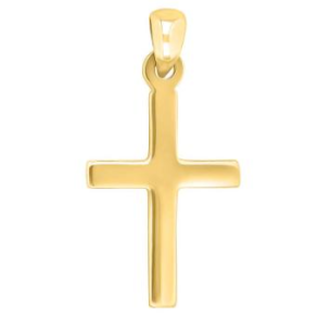 Forgyldt Slv Massivt Kors 20mm 20250105900