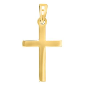 Forgyldt Slv Massivt Kors 24mm 20250115900