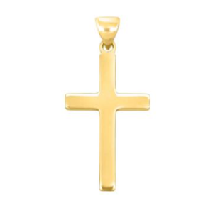 Forgyldt Slv Massivt Kors 20250125900