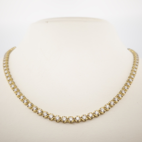 18KT GULD TENNIS COLLIE