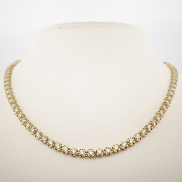 18KT GULD TENNIS COLLIE