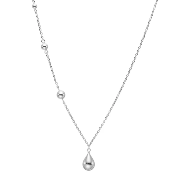 Nordahl Jewellery Nordahl Rhd. Slv DROP52 Halskde 20251690900