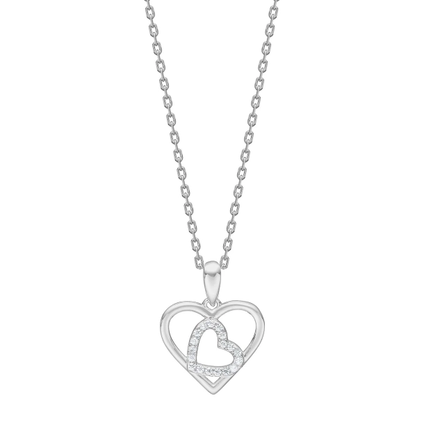 Joanli Rhd. S�lv HJERTE Halsk�de 20630030900