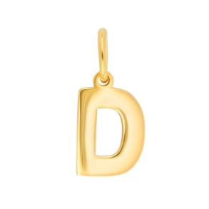 14kt Guld D Bogstav Vedhng 2083183050D