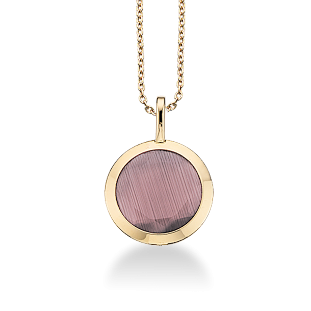 8 Kt Guldvedhng m/Rosaquarts + Kde 210373