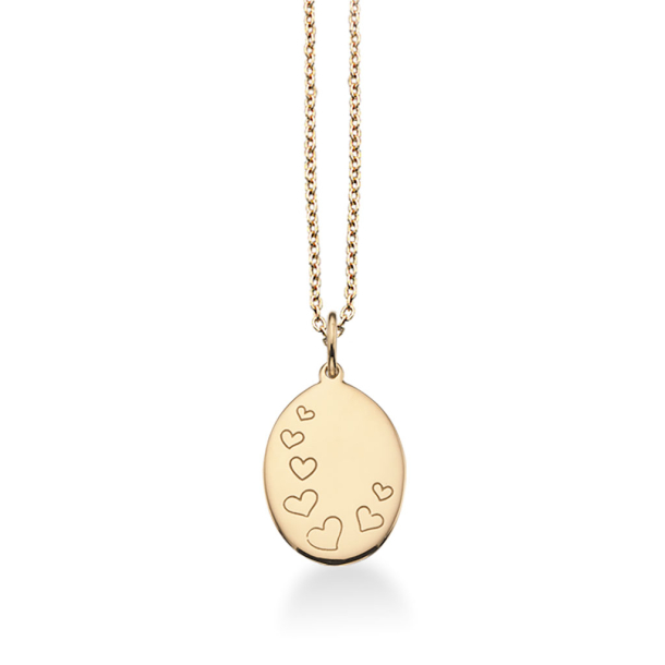 8Kt Hjerte Amulet m/Kde 211353