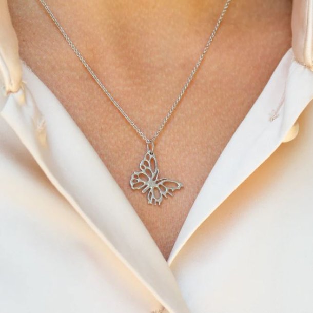 Blossom Rhod. Slvhalskde m. Sommerfugl 21309049-45