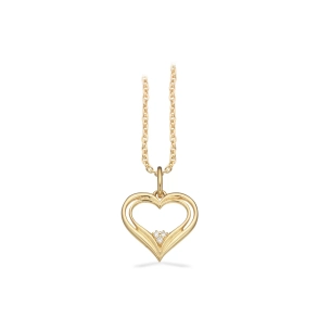 Scrouples 8kt Hjerte 0,015ct m/Fg Kde 215863