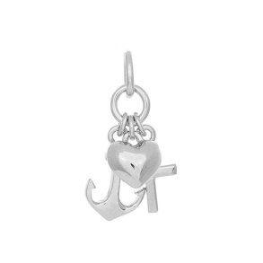 Rhodineret Slv Tro, Hb & Krlighed Vedhng 20163140900