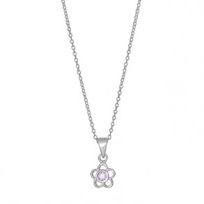 Slv Blomstervedhng m/Zirkonia + Kde 234023