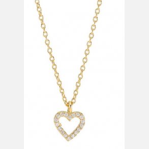 Forgyldt Slv Hjerte m/Kde AIDA 245065-3