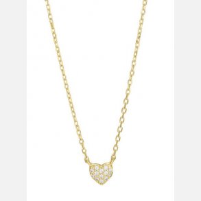 Joanli Nor Almanor Hjertehalskde i Forgyldt Slv m/Zirkonia