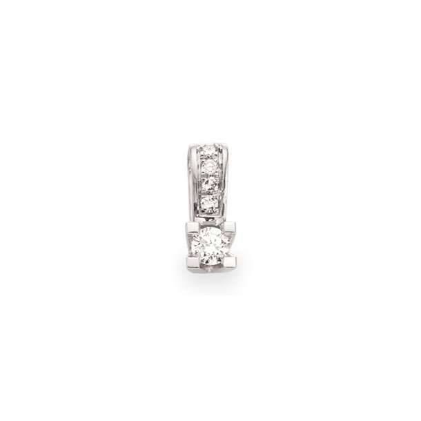 14 kt. Hvidguld Kleopatra Queen Vedhng m/0.12ct Brillanter 2536.12