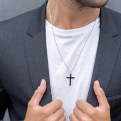 SON of NOA Rhod. Slv Halskde m/Kors 267004