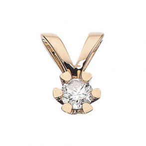 8Kt Guld Vida Vedhng m/0.10ct Brillant 2813.10