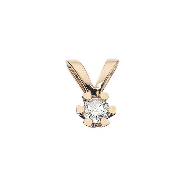 8Kt Guld Vida Vedhng m/0.10ct Brillant 2813.10
