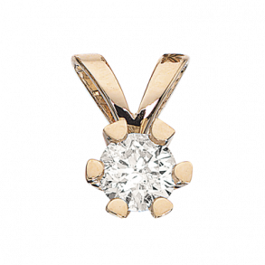 8kt Vida Guld Vedhng m/0.20ct. Brillant 2813.20
