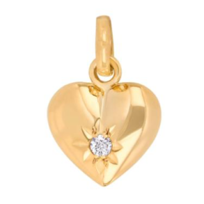 8kt Guld Hjertevedhng m/Hvid Zirkonia 29170190300