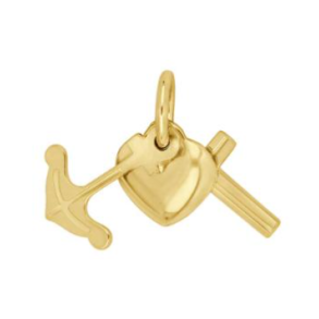 Forgyldt Slv Tro, Hb & Krlighed Vedhng 29250065900