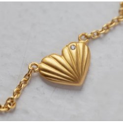 byBiehl Just Love Forgyldt Halskde m/Cz 3-4501a-GP