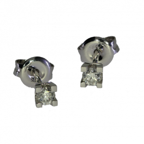 Slv restikker m/Zirkonia 3.5 mm