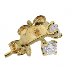 Forgyldte restikker m/Zirkonia 3 mm