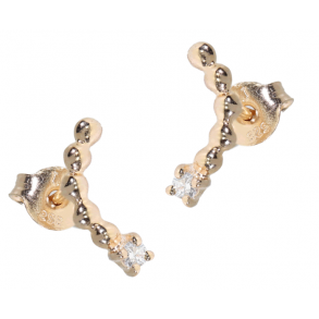 Forgyldte restikker m/Zirkon