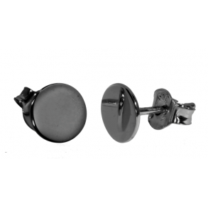 Sort Rhodineret Slv restikker 7 mm