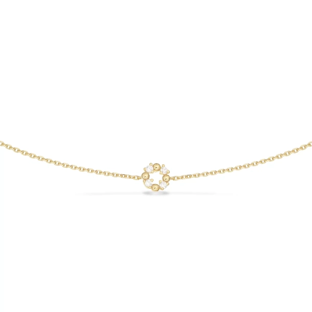 Scrouples Forgyldt Cirkel Armbnd med zirkonia