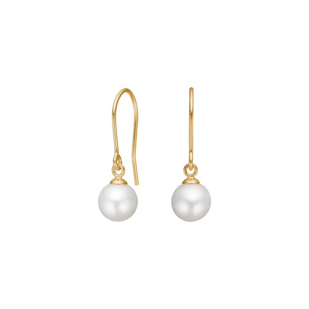 Siersb�l 8 kt. Guld �reb�jle m/Ferskvandsperle 30170460300