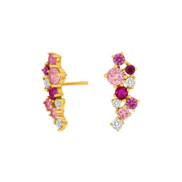 JoanliNor Nadinenor Forg. Slv restikker m/Pink Cz 30454065918