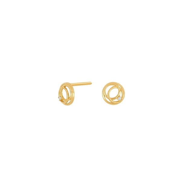 Siersb�l 14kt Guld �restikker m/0,01ct W/SI 30552190500