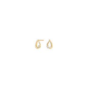 14kt. Guld �restikker m/0,044ct. - 30552230500