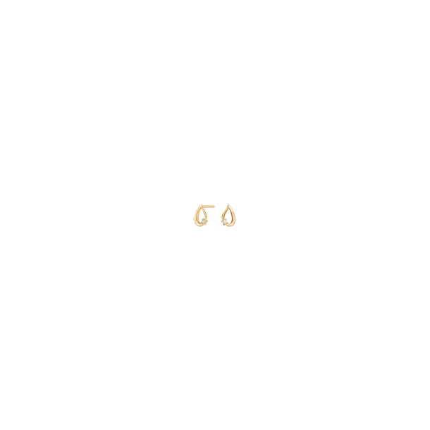 14kt. Guld �restikker m/0,044ct. - 30552230500