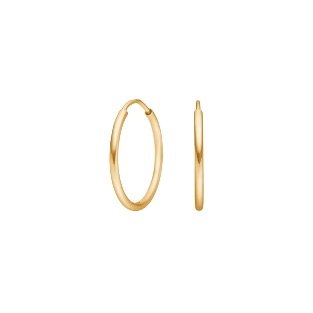 Siersb�l 8 Kt Guld Creoler 17 mm 30820730300