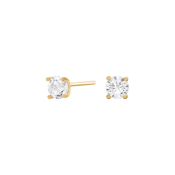 Siersb�l 8 Kt �restikker m/Zirkonia 4,5mm 30821000300