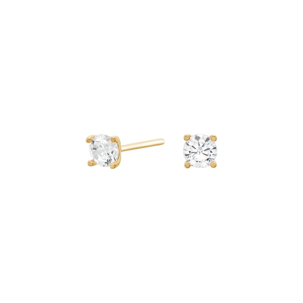 Siersb�l 8 Kt �restikker m/Zirkonia 4mm 30821010300