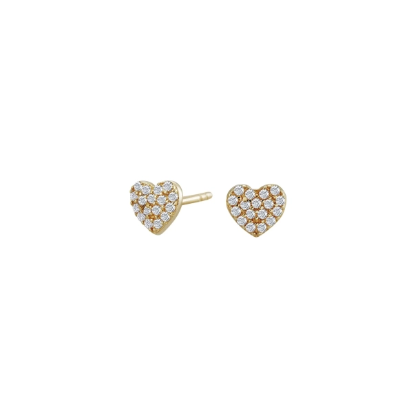 Siersb�l 8kt. Guld Hjerte�restikker m/cz 30830420300