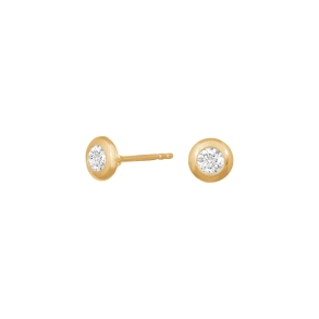Siersb�l 8 Kt �restikker m/Zirkonia i R�rfatning 6mm 30830770300