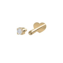14Kt Labret Piercing m/0.004ct Diamant 314 005BR5