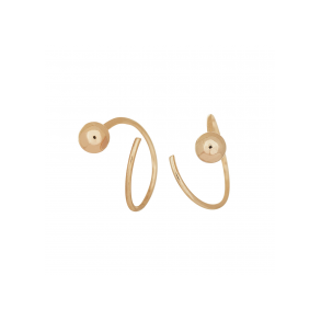 8Kt Guld Creoler m/Kugler 10mm 317 011 3