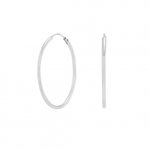 Rhodineret S�lv Hoops Creoler 325 586