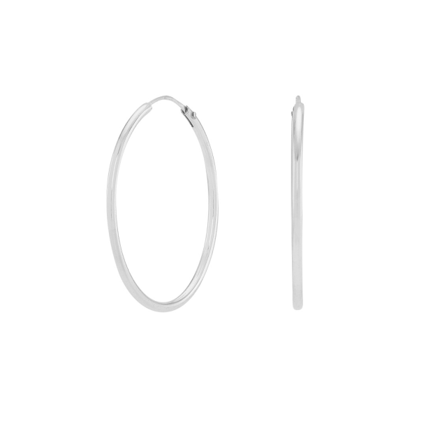 Rhodineret S�lv Hoops Creoler 325 586