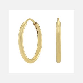 Forgyldte Creoler 15 mm 325583-3