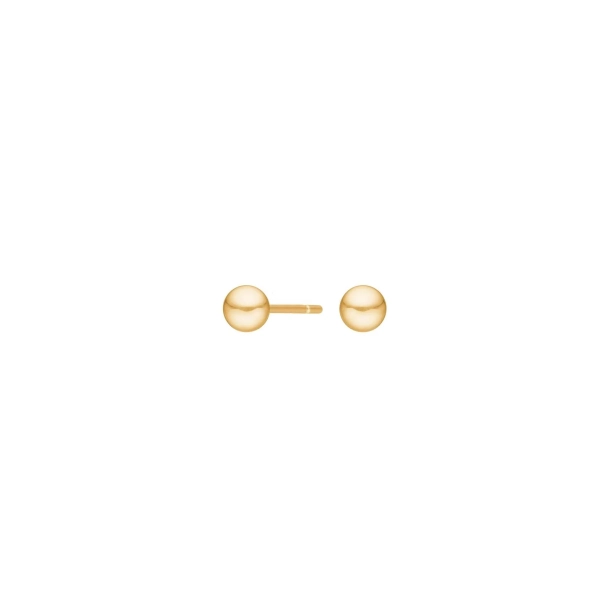 Siersb�l 14kt Guld Kugle�restikker 4mm 3310025
